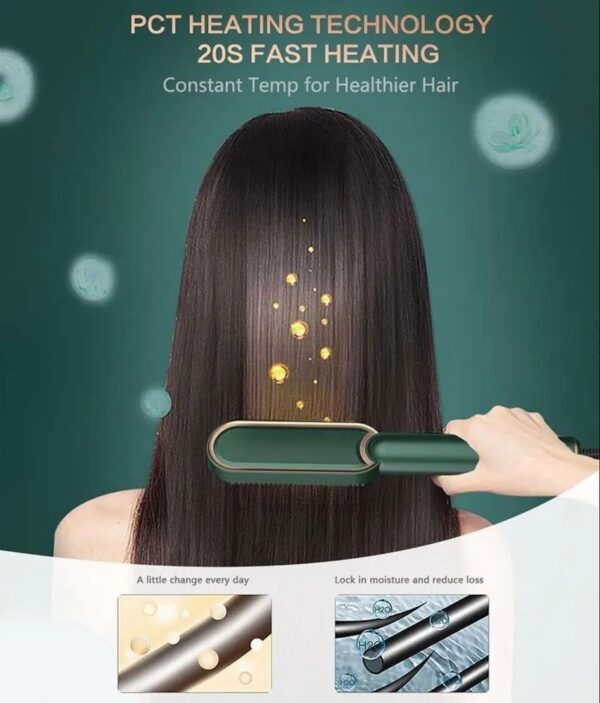 Hair Straightener Comb Brush - Image 3