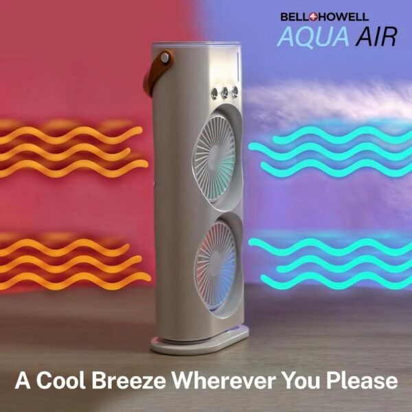 Double Fan Portable Mini Air Cooler, 5 L - Image 4